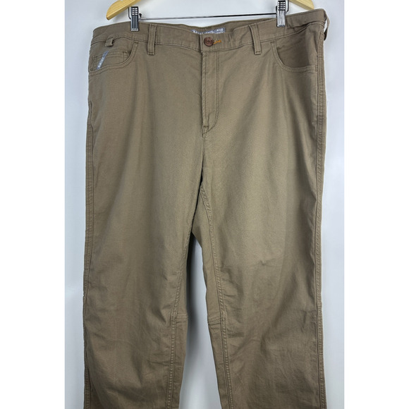 Ariat Rebar Perfect Rise Made Tough Straight Pant Khaki Womens Plus Size 20WR 20 - Picture 4 of 16